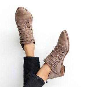 Free People Lost Valley Strappy Leather Ankle Boot